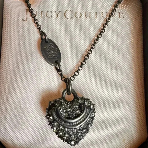 Vintage Juicy Couture Heart Necklace - Picture 1 of 9